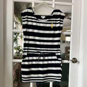 Exist Black and White Striped Mini Dress
